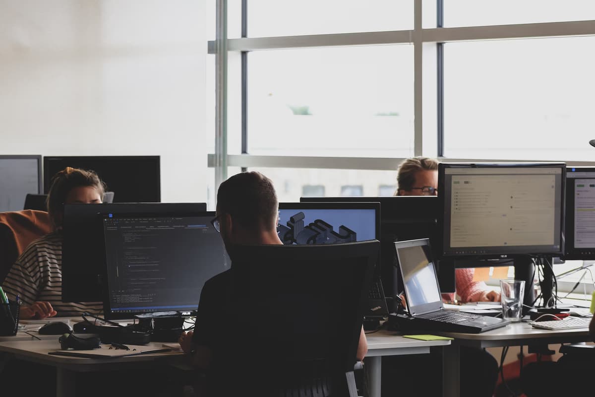 Developers in an office
